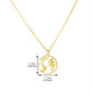 Popular Jewelry Fashion Personality Round Hollow Your World Map Pendant Female Necklace Clavicle Chain