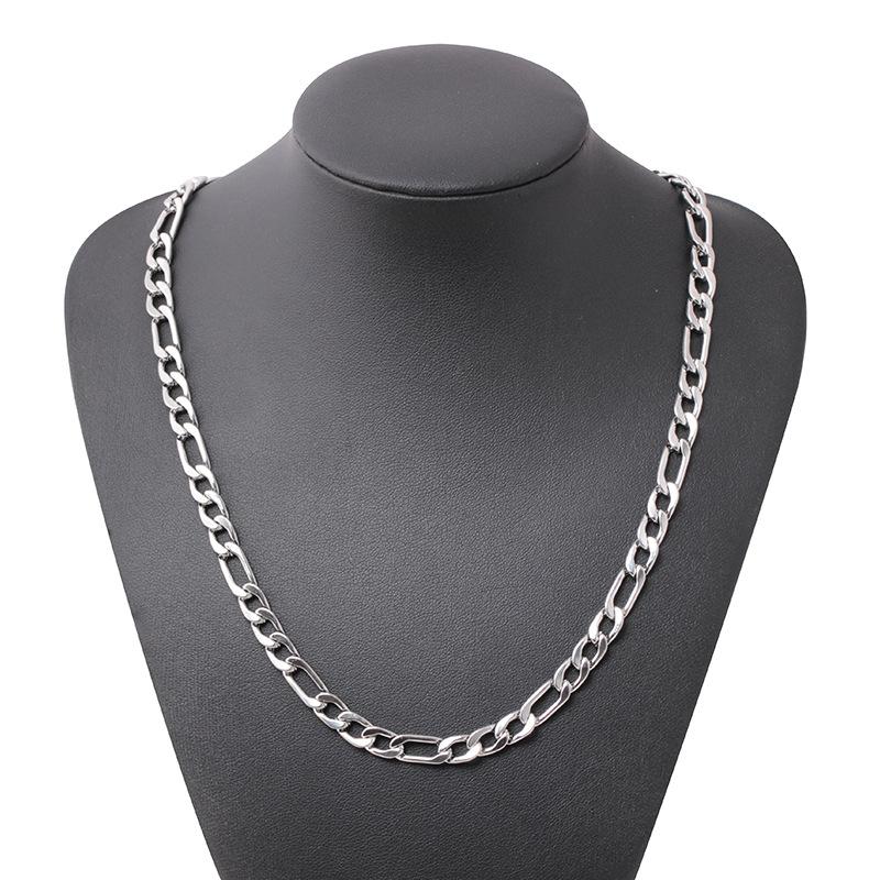 Taobao Tmall stainless steel three to one NK chain necklace cold fashion titanium steel jewelry