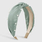 F486 fashion small fragrant nail beads pure color girl hair hoop age-reducing sweet geometric wide-brimmed knotted head hoop