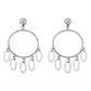 E152 Jewelry metal simple niche circle earrings tribal ethnic geometric earrings