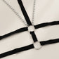Jewelry Night Stitching Elastic Belt Chain Body Chain Sexy Multi-Layer Cross Clothes Women