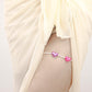 Jewelry fairy white rice beads color big peach heart leg chain accessories female elastic rope body chain