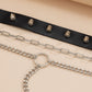 Jewelry Sexy Dark Rivet Necklace Necklace Fashion Geometric Metal Chain Spice Girl Necklace