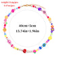 Jewelry multi-element fashion trend pearl necklace cartoon painted soft pottery fruit smiley necklace