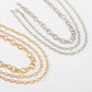 N122 simple cross chain stacked necklace metal thick chain exaggerated hip-hop punk necklace female
