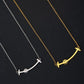 New Concept Titanium Steel Smile Necklace Female Retro Personality Fashion Trendy People Indifferent Simple Smiley Clavicle Chain