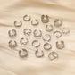 Fashion Simple Versatile Stainless Steel Ring Irregular Open Ring Ladies Ring Jewelry