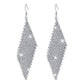 1484 Elegant Ladies Fashion Earrings Geometric Rhombus Shining Rhinestone Earrings Exaggerated Fashion Earrings