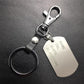 Military ID card dog tag stainless steel pendant titanium steel jewelry key chain pendant cowhide pet identification tag