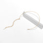 Jewelry niche temperament imitation pearl tassel chain necklace simple geometric metal collar female