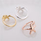 Starfish open ring female adjustable five-pointed star ring jewelry