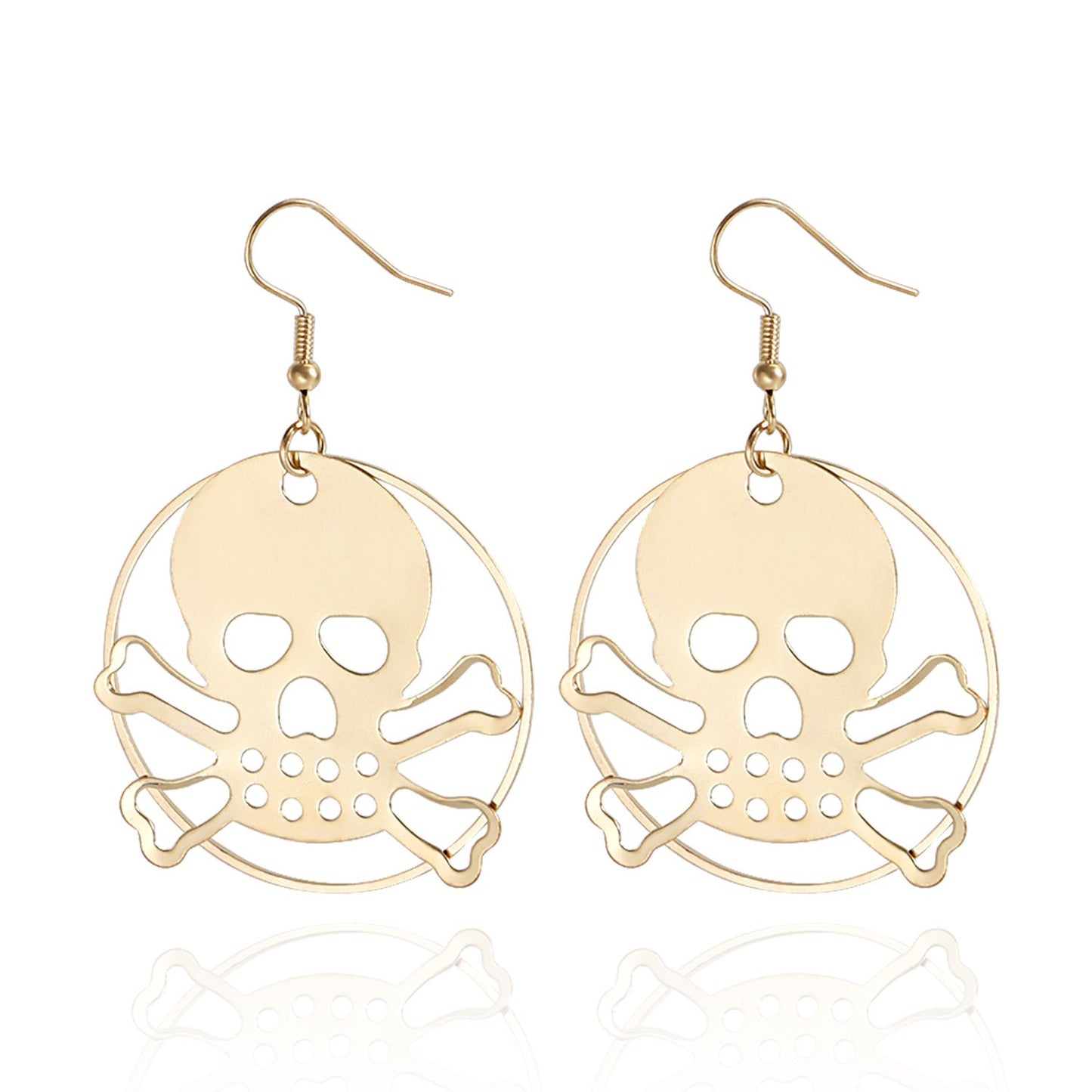 Jewelry ins skull earrings fashion punk hipster night retro personality female earrings earrings