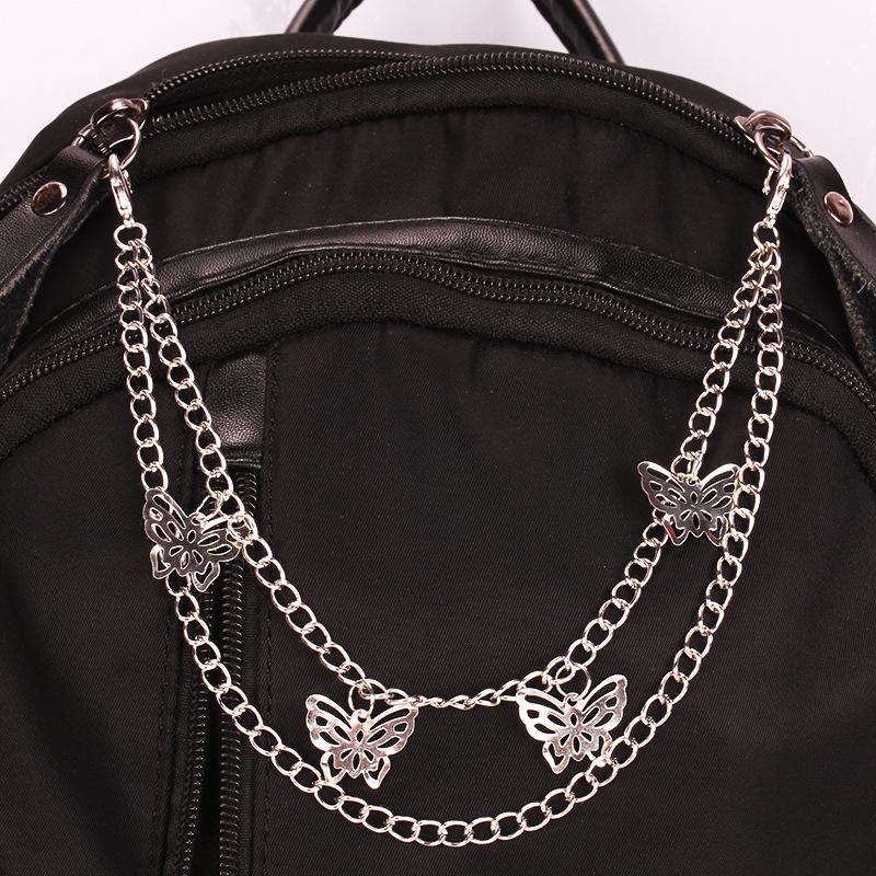 Jewelry Versatile Street Shot Women's Bag Accessories Chain Butterfly Double Chain Business Temperament Bag Chain