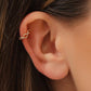 Fashion personality geometric hollow chain no hole ear clip retro simple creative irregular earrings for women