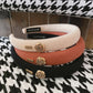 F5135 Retro Elegant Pure Color Small Fragrance Headband Rose Letter High Skull Top Internet Celebrity Lady Headband