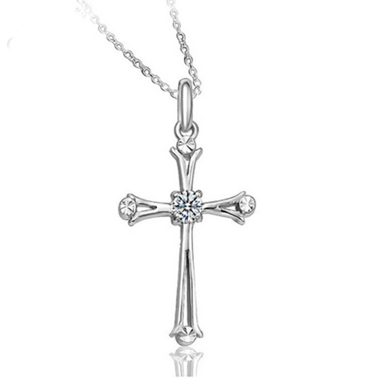 Jewelry Summer Cross Pendant Necklace Female Niche Design Sense Religious Belief Clavicle Chain Accessories