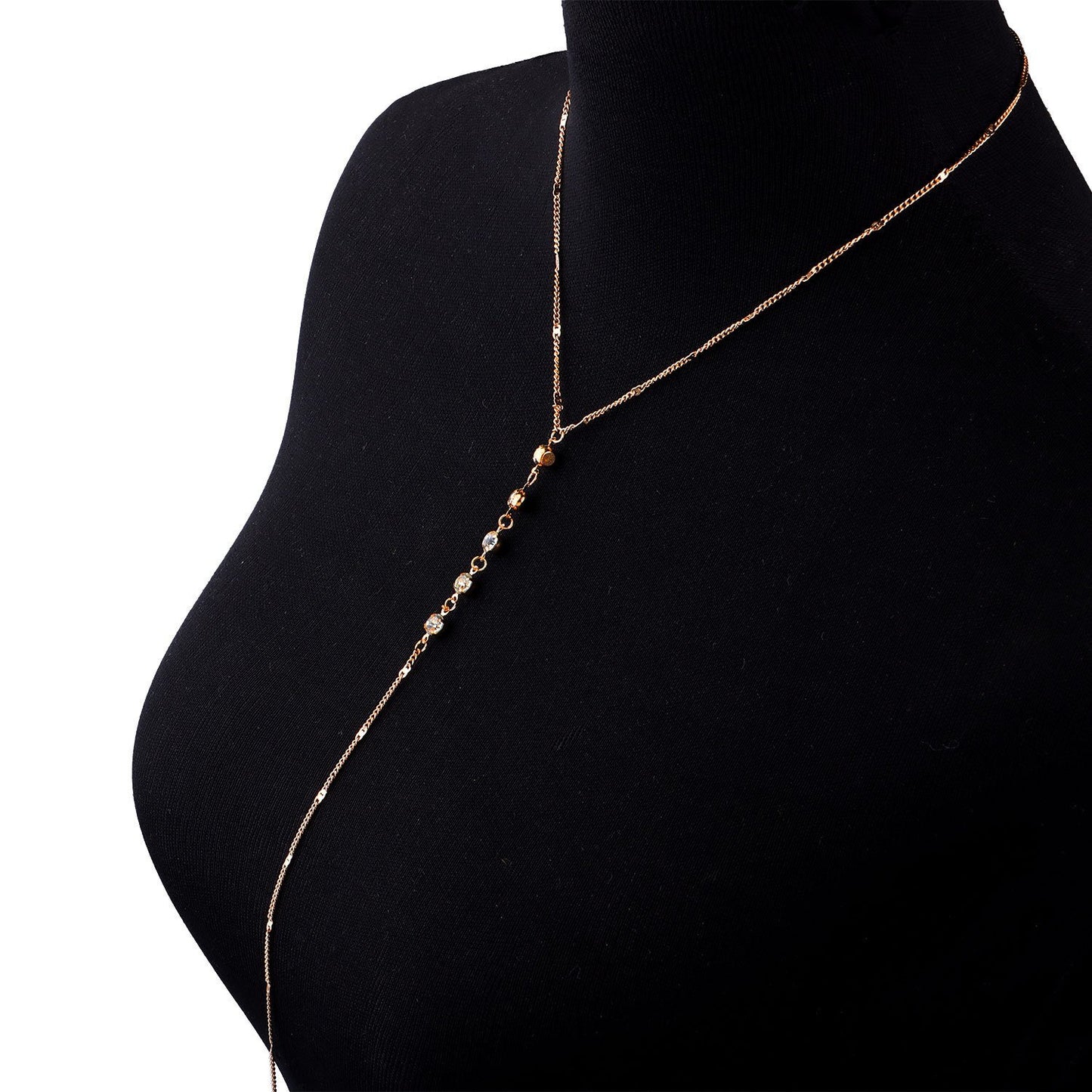 Jewelry Fashion Trend Women's Handmade Rhinestone Chain Body Chain Necklace