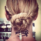 Jewelry spring and summer trendy hair accessories alloy moon hexagonal column headdress