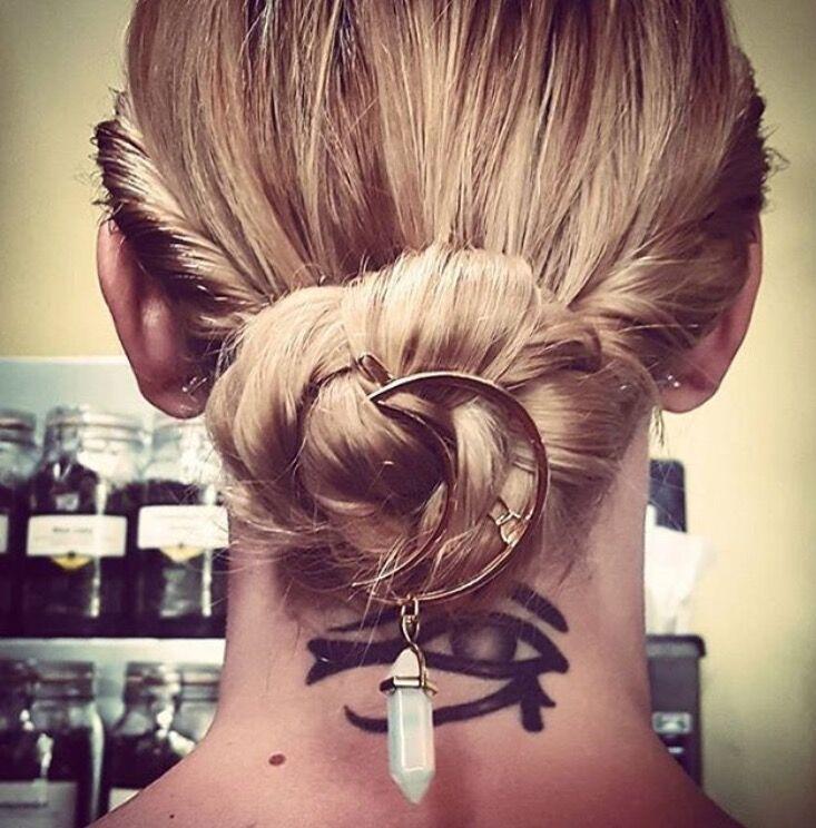 Jewelry spring and summer trendy hair accessories alloy moon hexagonal column headdress