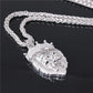 Diamond crown lion head hip hop luminous necklace men's unisex gold-plated hiphop luminous pendant