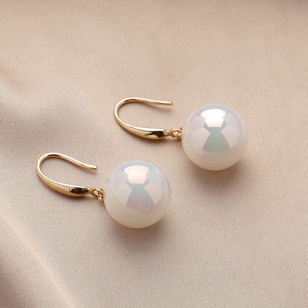 Symphony Mermaid Ji Pearl Earrings Young Niche Light Luxury Design Temperament Earrings Earhook Earrings