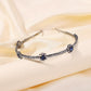 F219 trendy retro blue diamond headband personalized all-match bridal hair accessories for women