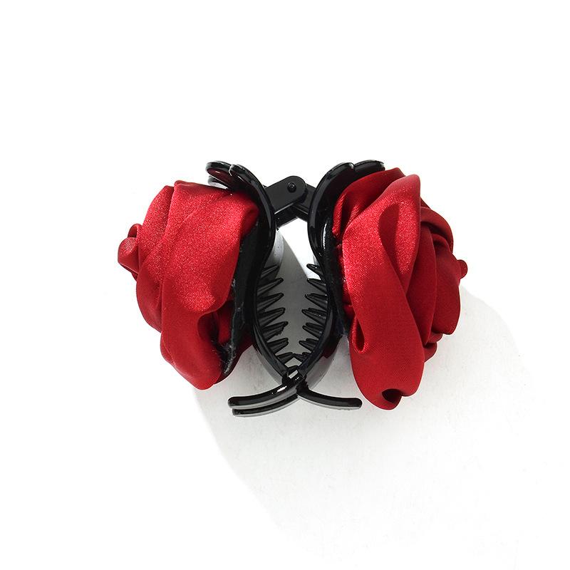 Rose flower hair clip fabric clip jewelry hair accessories female 2 yuan stall