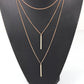 N6777 Fashion Temperament Coin Multi-Layer Necklace Simple and Versatile Personality Trendy Multi-Layer Clavicle Chain Women