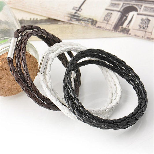 Men's multi-layer braided twist bracelet simple leather rope bracelet bracelet bracelet bracelet