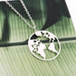 19 Necklace Hot Style World Map Necklace Female Pendant Accessories Silver Necklace Sweater Chain
