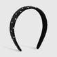 F4476 creative leather hair hoop ironing diamond wide edge fashion retro high skull top Mori girl head hoop hairpin