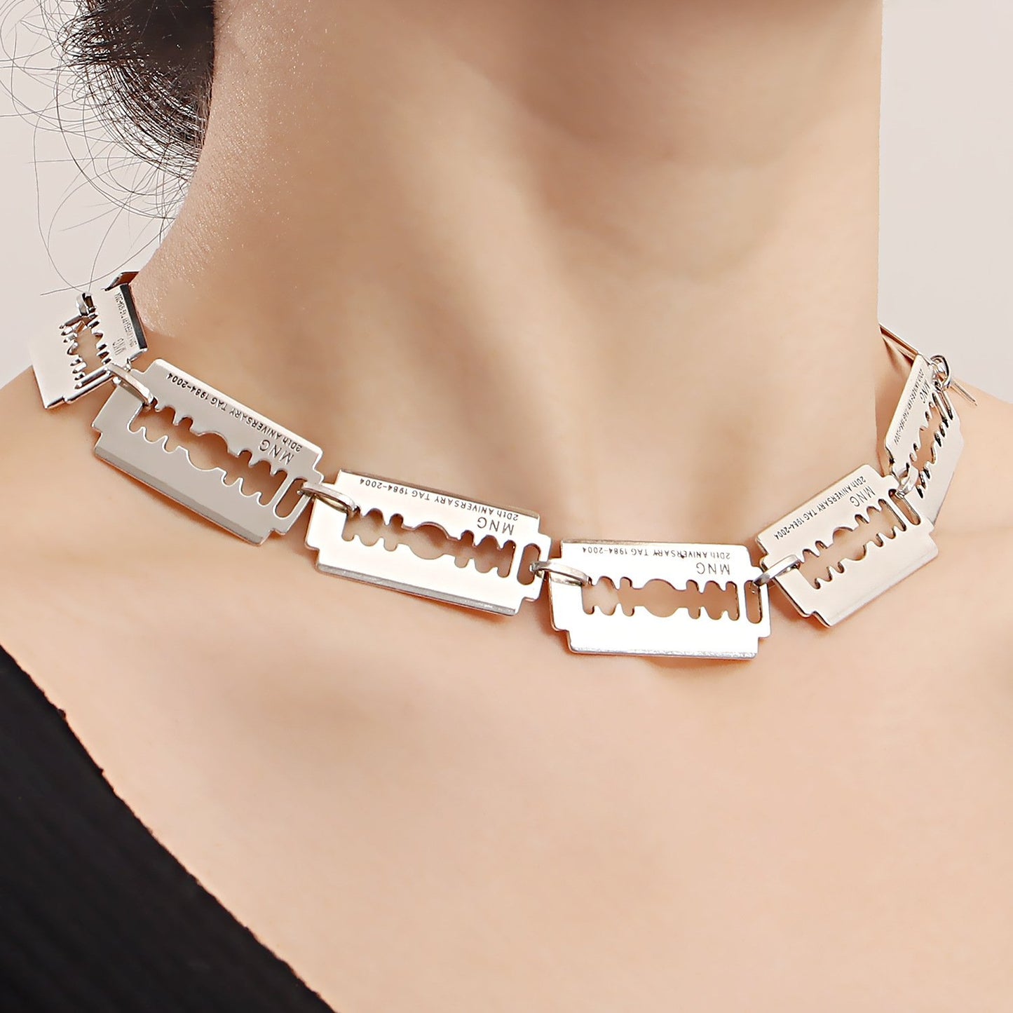 Jewelry ins haircut collar blade shape fashion punk hip-hop necklace female