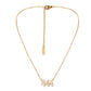 Simple and versatile fashion stainless steel hollowed out angel number angelnumber necklace
