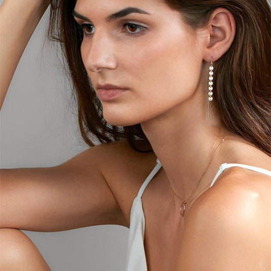 August fashion ladies personality earrings exquisite cheap alloy personality handmade chain accessories party exclusive