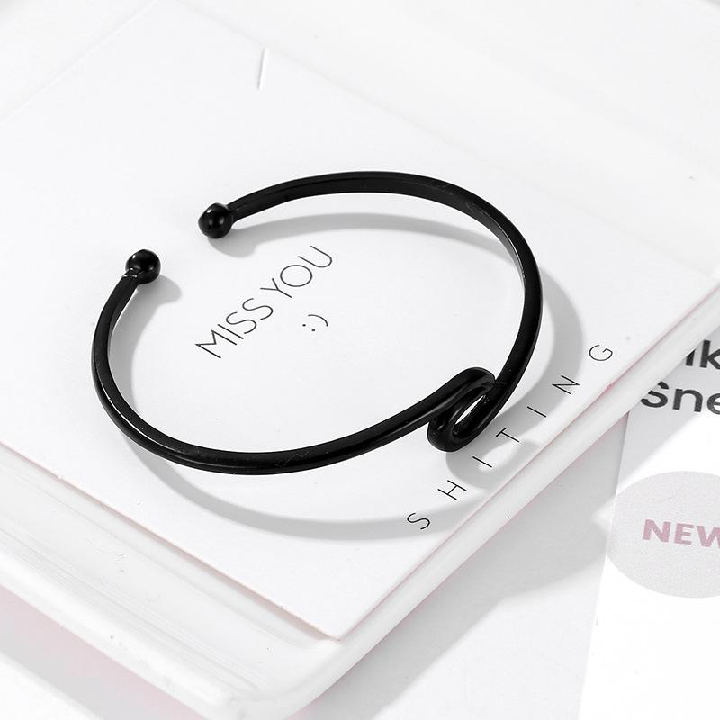 Fashion Creative Hand Decoration Metal Wave Open Bracelet Bohemian Twisted Hands