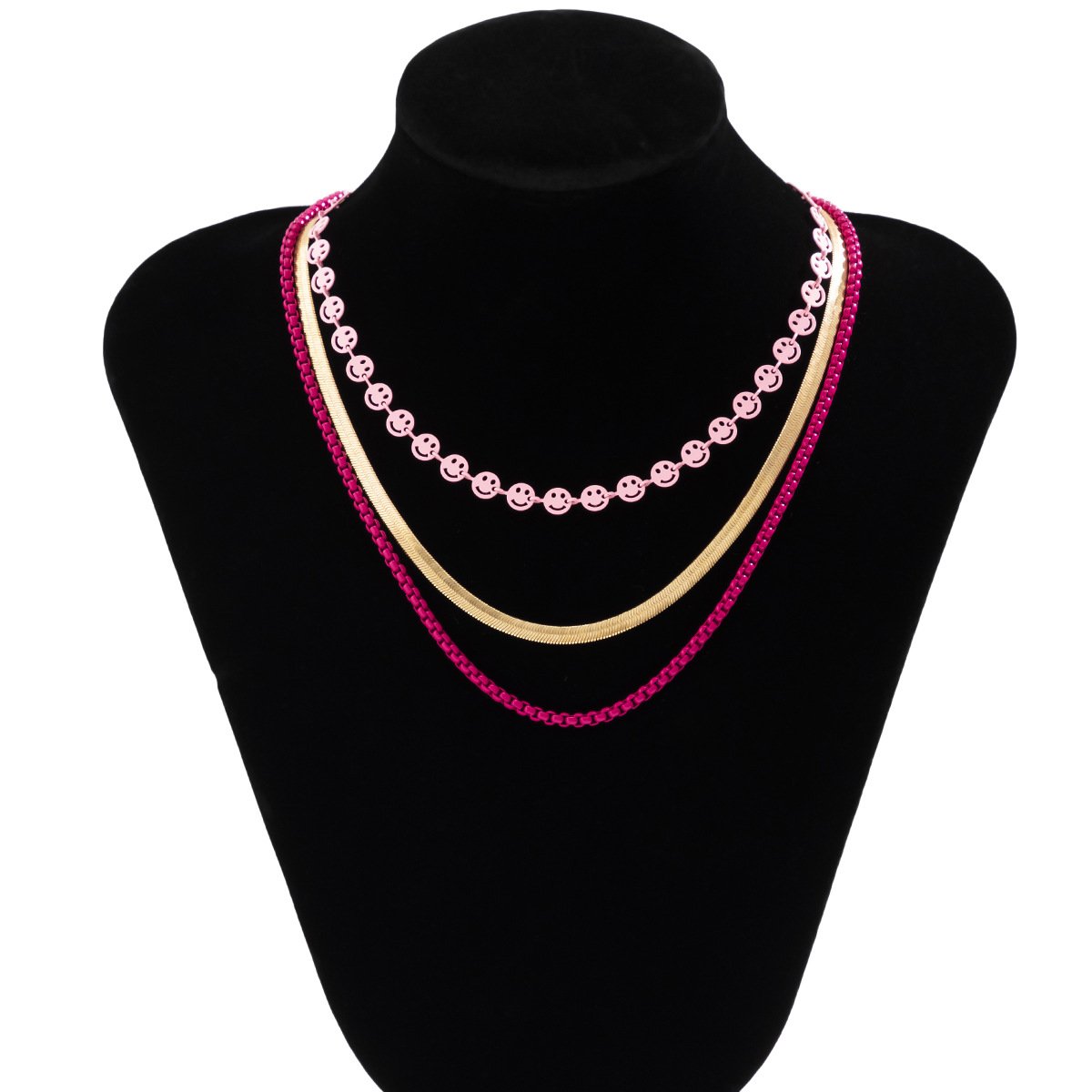 Jewelry Temperament Stacked Simple Clavicle Chain Versatile Necklace Metal Snake Bone Chain Necklace Female