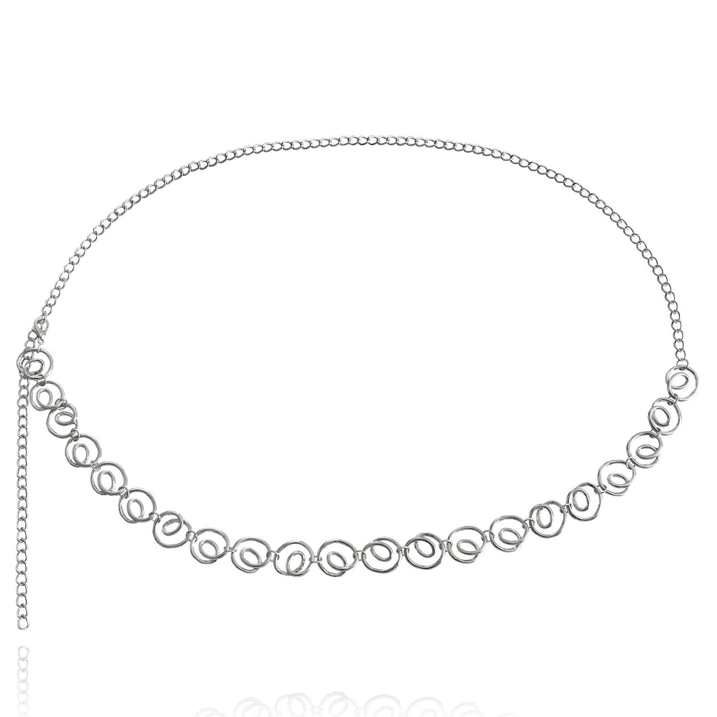 Jewelry spiral geometric niche waist chain women's high-end fashion all-match waistchain