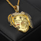 Hip-hop trendy jewelry fashion creative personality popular face pendant necklace