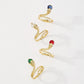 ZR122 Minority Design Personality Jewelry Simple Fashion Snake Ring Geometric Light Luxury Ring