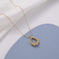 Niche retro hand-made irregular water drop necklace simple and versatile high-end clavicle chain female