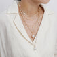 Fashion Multilayer Pearl Necklace Baroque Pearl Tassel Necklace Water Drop Sweater Chain Ladies Photo Jewelry