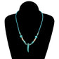 Jewelry Ivory Beads Turquoise Necklace Ladies Fashionable Simple Short Money Jewelry
