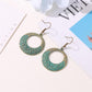 Ethnic Antique Earrings Ancient Bronze Round Pattern Earrings Female Ancient Elements Ear Jewelry