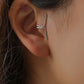 Simple personality alloy double C cartilage earrings one word U-shaped double circle no ear piercing ear clip nose clip