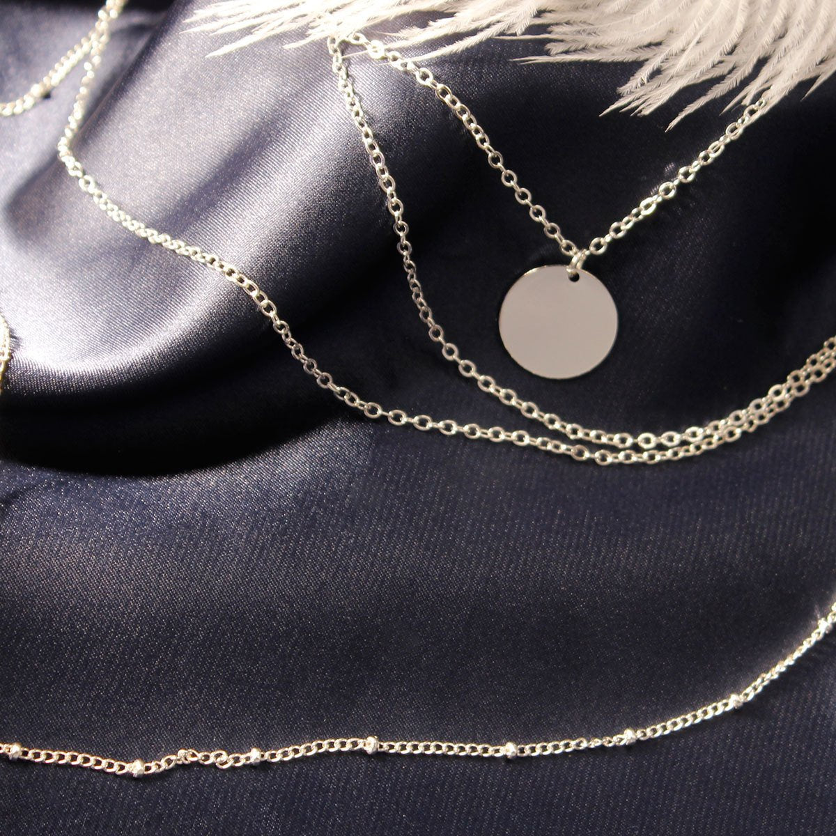 Jewelry Tassel Chain Sequin Necklace Female Personality Creative Accessories Pendant Clavicle Chain
