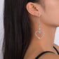 E1551 Rhinestone Tassel Love Geometric Earrings Exaggerated Long Fairy Earrings Modern Temperament Earrings