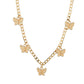Ins Fashion Retro Gold Butterfly Pendant Necklace Popular Short Necklace Clavicle Chain