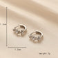 Classic Fashion Ladies Micro-inlaid Flower High-grade Crystal Zircon Super Flash Diamond Lazy Earrings Jewelry