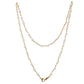 Mask anti-lost hanging chain copper wire winding knotted pearl sweater chain multi-purpose mask lanyard glasses chain