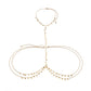 Jewelry Sexy Butterfly Meniscus Tassel Body Chain Female Geometric U-shaped Cross Sequin Dress Chain